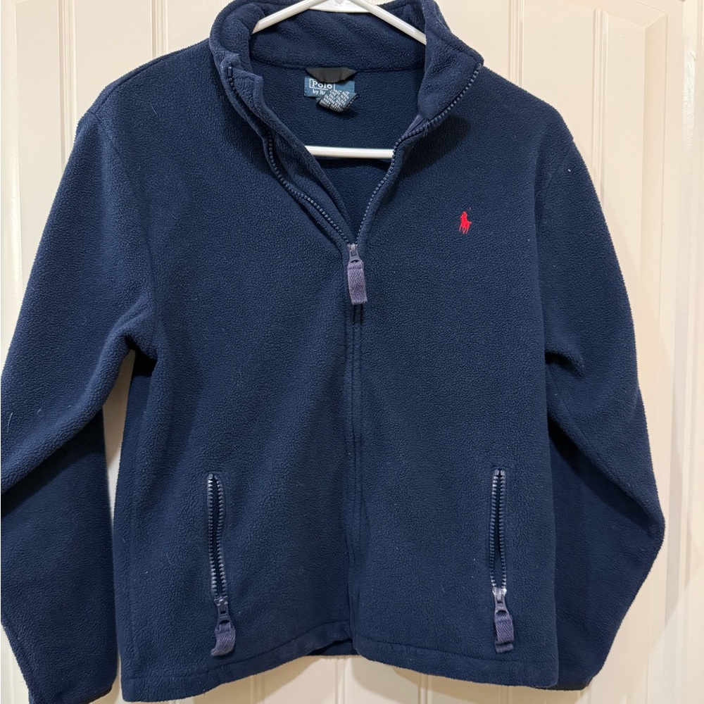 Ralph Lauren Navy Blue Polo Fleece Jacket